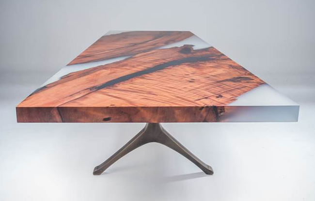 Custom table by Stack Lab, a luxury furniture company represented in San Francisco, California 