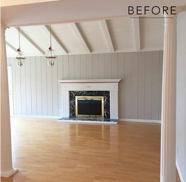 Before photo of Bay Area home remodeled by San Francisco interior designer Niche Interiors 