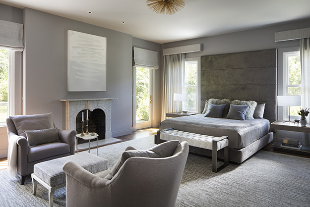 Luxury silk and wool carpet in San Francisco Bay Area home designed by California interior design firm Niche Interiors 