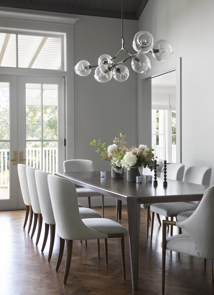 Formal Dining Room in Woodside home by Niche Interiors, San Francisco based interior design firm