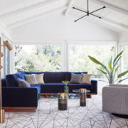 Mid-century living room designed by San Francisco interior designer Niche Interiors