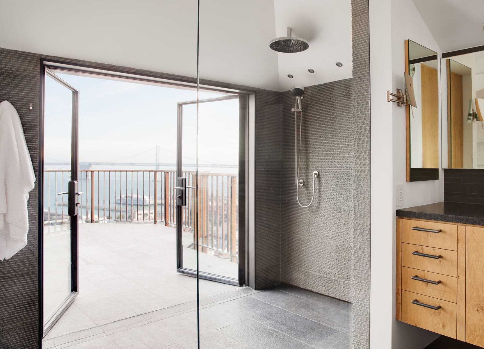 Master bathroom Telegraph Hill home in San Francisco California