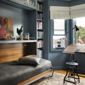 Custom Murphy bed in San Francisco home by Bay Area interior designer Niche Interiors