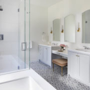 Master bathroom design - Woodside Estate