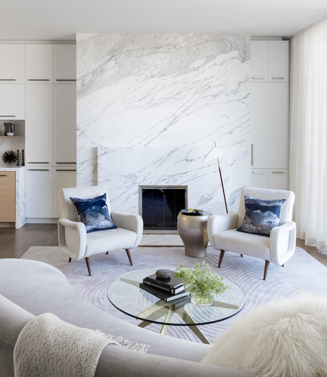 Modern living room San Francisco home remodel