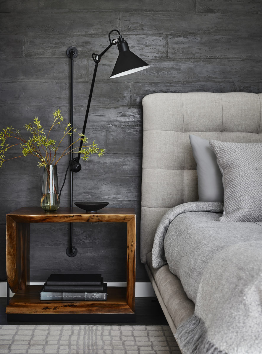 Detail of luxury Bedroom in Napa California Home