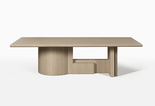 Modern dining table by Caste Design sourced by Bay Area interior design firm