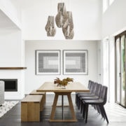 Modern dining room in Napa Home designed by Niche Interiors