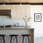 Modern kitchen design in California beach house