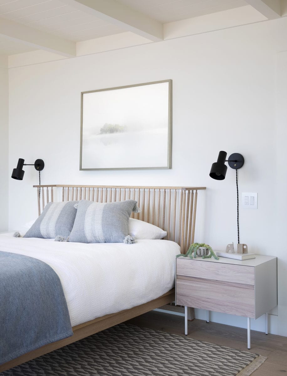 Modern Guest Bedroom in Northern California home remodel