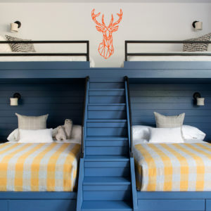 Modern custom bunk bed designed by San Francisco interior designer Niche Interiors