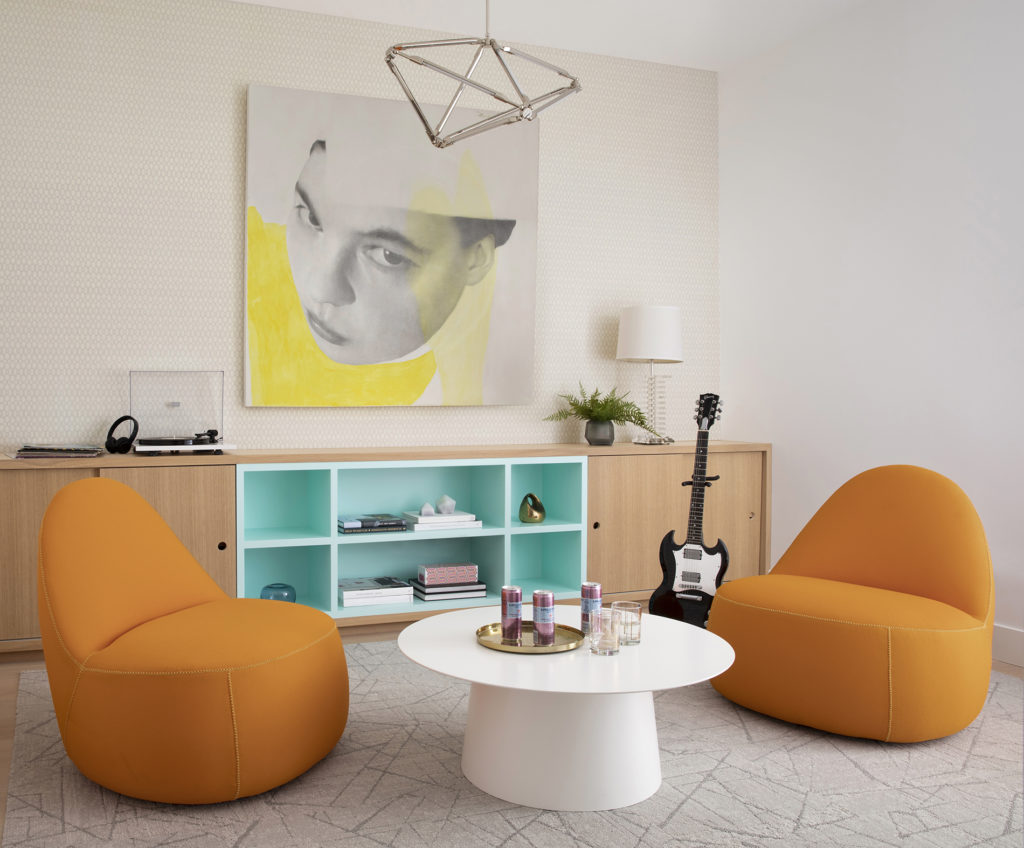 Colorful Kids Space San Francisco home designed by Bay Area interior designers Niche Interiors 