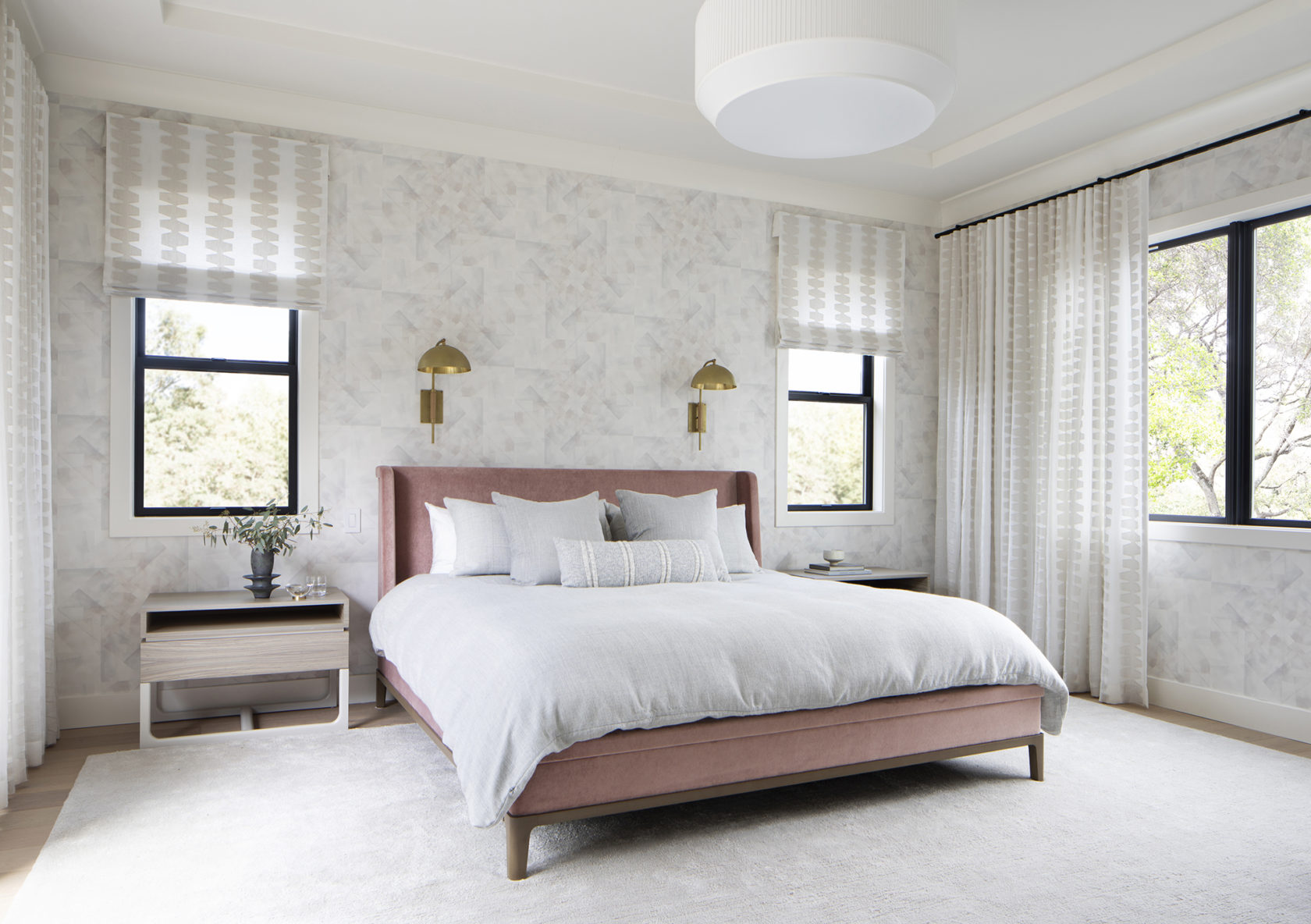 Luxe bedroom by napa valley interior designer Niche Interiors