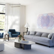 modern living room design in San Francisco Bay Area custom home