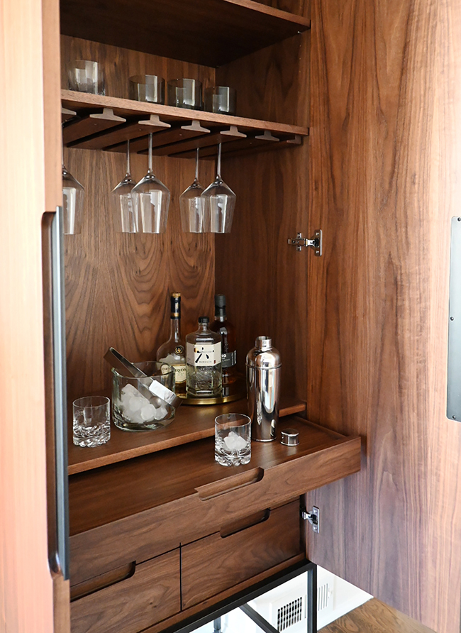 Custom cabinetry designed by Bay Area interior designers 