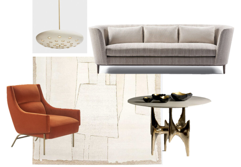 High-end furniture and lighting design for San Francisco home