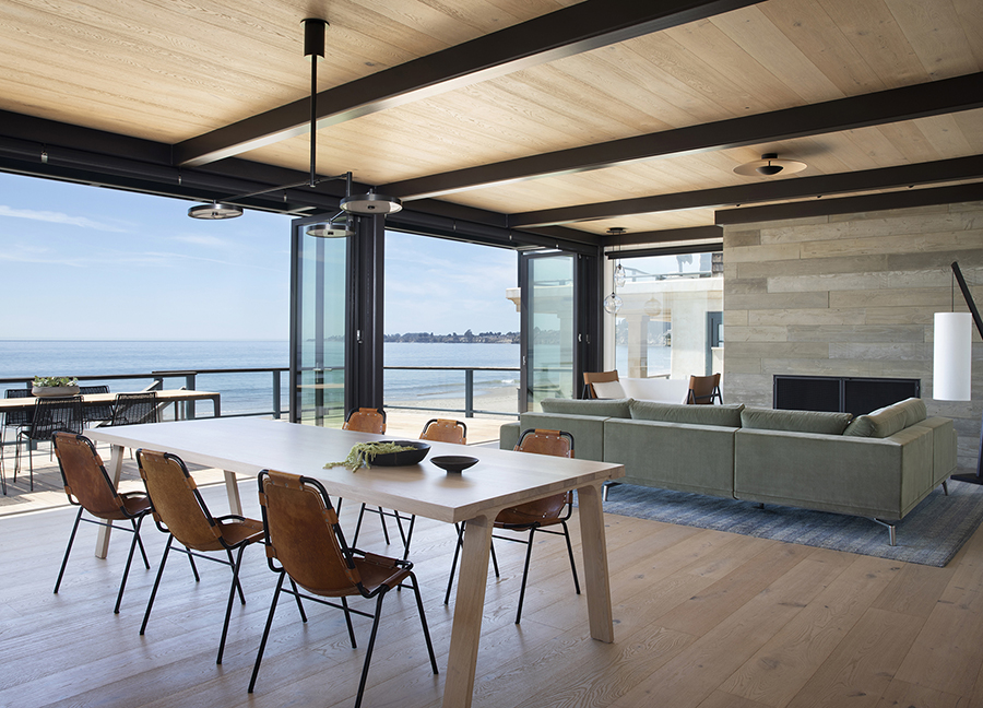 Mid-century modern beach house remodel by San Francisco Bay Area interior design firm Niche Interiors 