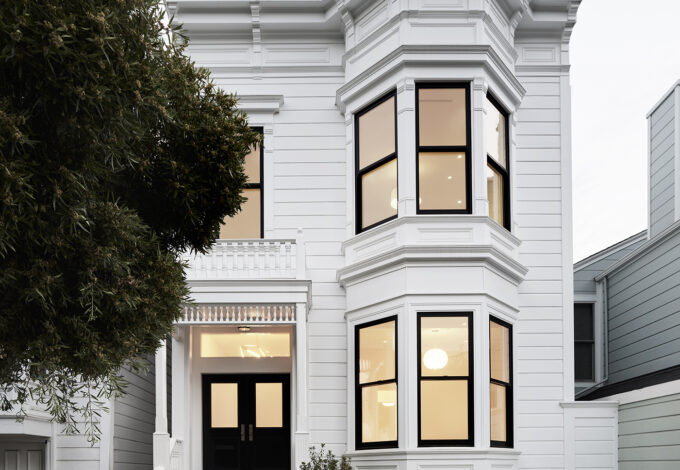 Exterior of San Francisco Victorian Home remodeled and designed by Bay Area interior designer Niche Interiors and William Duff Architects