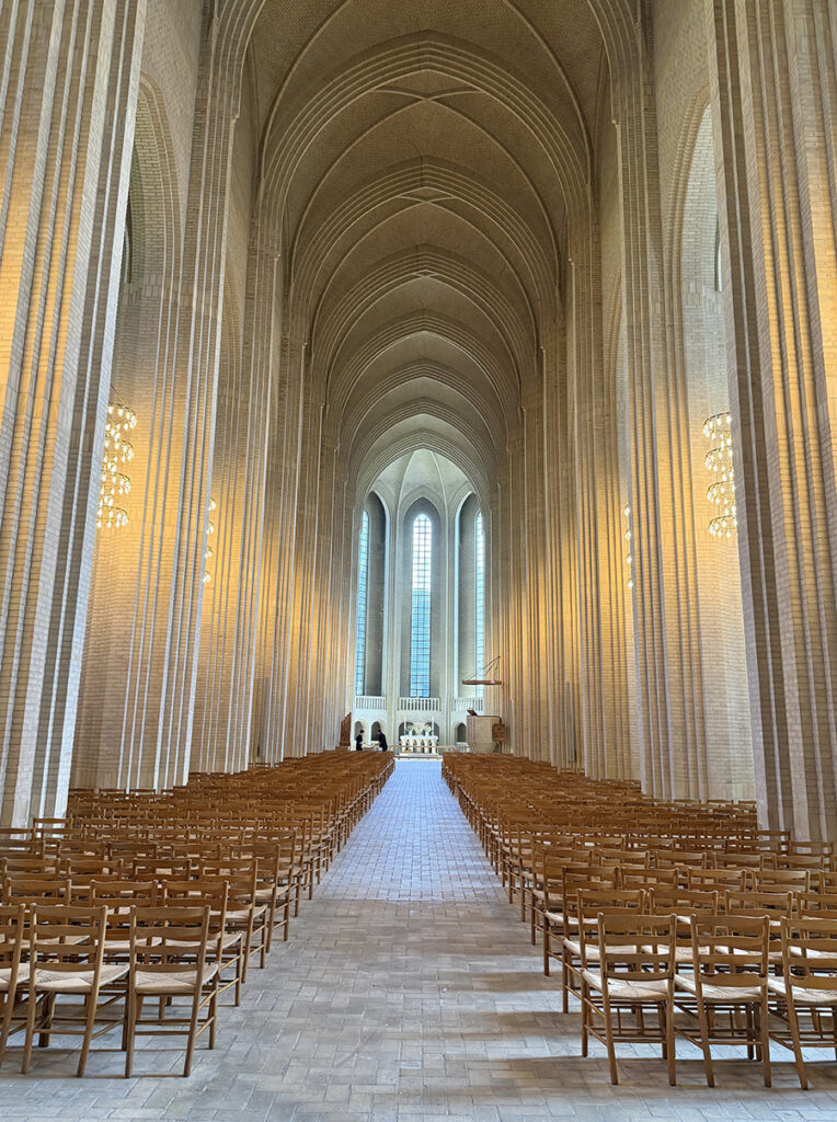grundvigs church as captured by interior designer san francisco