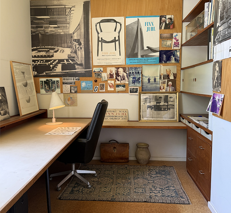 home office of danish designer and architect Finn Juhl