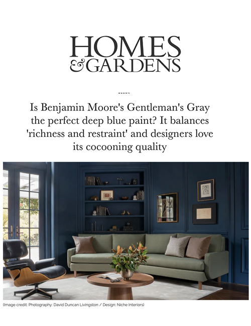 luxury Atherton interior designer niche interiors featured in Homes & Garden