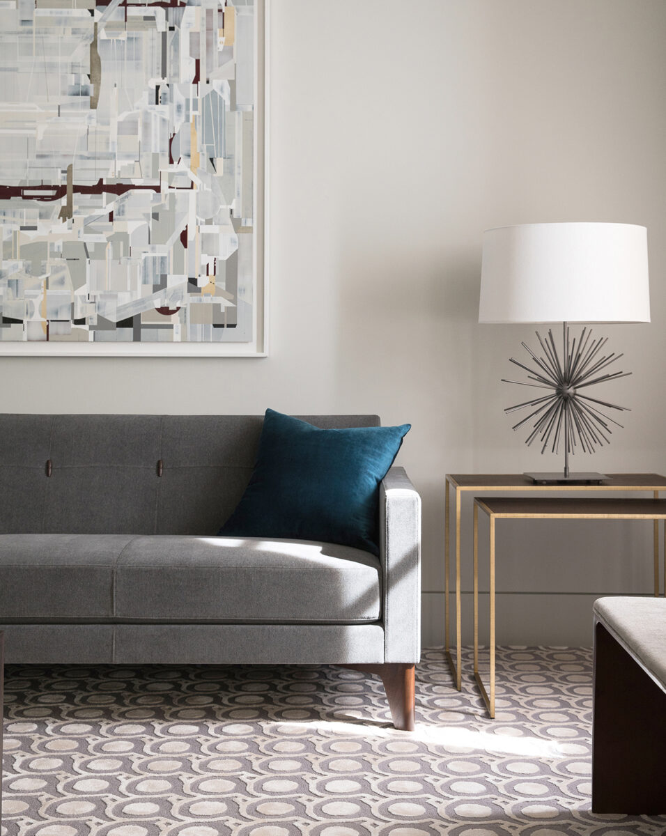 contemporary artwork and luxury furniture designed by San Francisco interior designer niche interiors