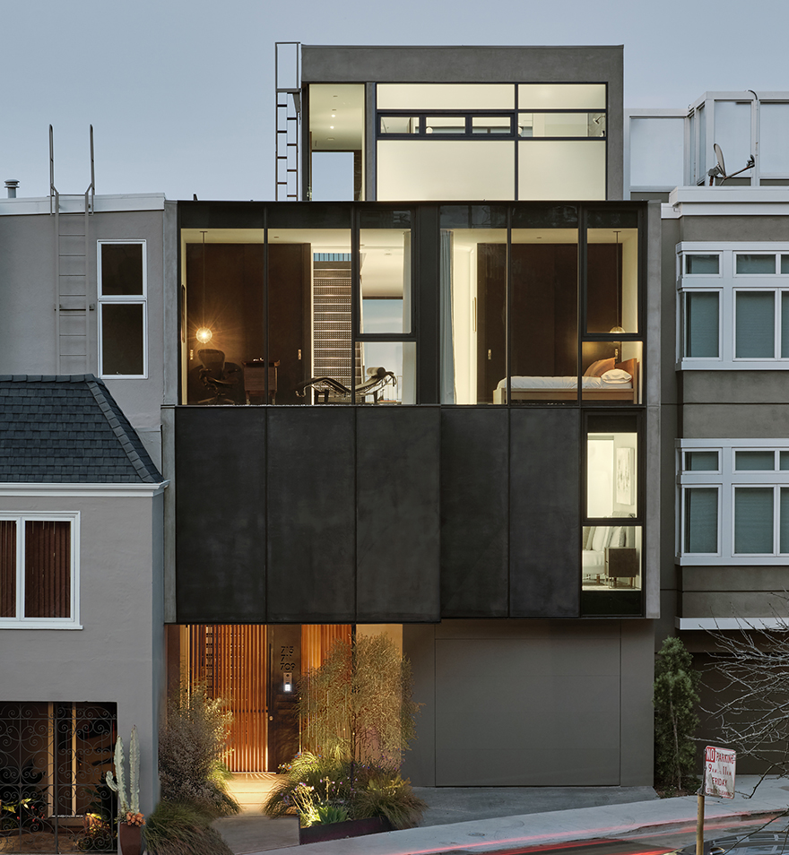 luxury modern ground-up home in San Francisco by Hennessey architecture 